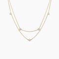 Histoire d'Or Collier Madhav Or Jaune Diamant Synth&eacute;tique