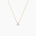 Histoire d'Or Collier Usoa Or Jaune Diamant Synth&eacute;tique