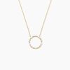Histoire d'Or Collier Euphranor Or Jaune Diamant Synth&eacute;tique