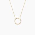 Histoire d'Or Collier Euphranor Or Jaune Diamant Synth&eacute;tique