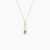 Histoire d'Or Collier Ondulations Or Jaune Emeraude Diamant