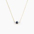 Histoire d'Or Collier Glykeria Or Jaune Saphir Diamant