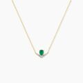 Histoire d'Or Collier Nizar Or Jaune Emeraude Diamant