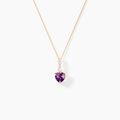 Histoire d'Or Collier Fany Or Jaune Am&eacute;thyste Oxyde De Zirconium