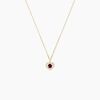 Histoire d'Or Collier Red Velvet Or Jaune Rhodolite Oxyde De Zirconium