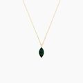 Histoire d'Or Collier Elisud Or Dor&eacute; Malachite