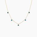Histoire d'Or Collier Dionysius Or Jaune Turquoise