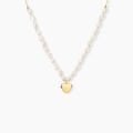 Histoire d'Or Collier Loving Pearl Or Jaune Perle De Culture