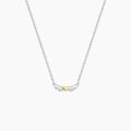 Histoire d'Or Collier Or Jaune et Argent Blanc Oxyde De Zirconium