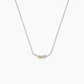 Histoire d'Or Collier Or Jaune Argent Blanc Oxyde De Zirconium