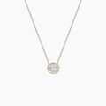 Histoire d'Or Collier Or Jaune Argent Blanc Oxyde De Zirconium