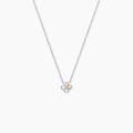 Histoire d'Or Collier Or Jaune Argent Blanc Oxyde De Zirconium