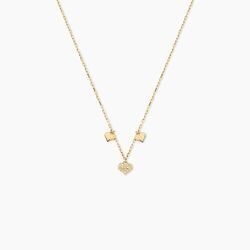 Histoire d'Or Collier Cheri Or Jaune Oxyde De Zirconium