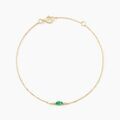 Histoire d'Or Bracelet Pr&eacute;cieuses Nuances Or Jaune Emeraude Diamant