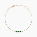 Histoire d'Or Bracelet Maynard Or Jaune Emeraude