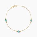 Bracelets sur Grenoble : Histoire d'Or Bracelet Billy Or Jaune Turquoise