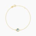 Bracelets sur Grenoble : Histoire d'Or Bracelet Or Jaune Arenale Topaze