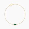 Histoire d'Or Bracelet Ond&eacute;e Or Jaune Malachite