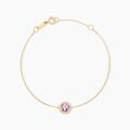 Bracelets sur Grenoble : Histoire d'Or Bracelet Munira Or Jaune Am&eacute;thyste Oxyde De Zirconium