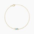 Histoire d'Or Bracelet Jardin Secret Or Jaune Topaze Oxyde De Zirconium