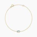 Bracelets sur Grenoble : Histoire d'Or Bracelet Ovale Or Jaune Topaze