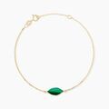 Histoire d'Or Bracelet Elisud Or Dor&eacute; Malachite