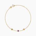 Histoire d'Or Bracelet Prisme Or Jaune P&eacute;ridot Am&eacute;thyste Citrine