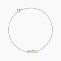 Histoire d'Or Bracelet Or Jaune Argent Blanc Oxyde De Zirconium