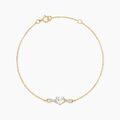Bracelets sur Grenoble : Histoire d'Or Bracelet Clothilde Or Jaune Oxyde De Zirconium