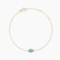 Histoire d'Or Bracelet Ond&eacute;e Or Jaune Amazonite