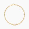 Bracelets sur Grenoble : Histoire d'Or Bracelet Chet Or Jaune Nacre