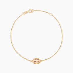 Histoire d'Or Bracelet Lueur Coloree Or Jaune