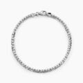 Histoire d'Or Bracelet Ivy Maille Haricot Or Blanc