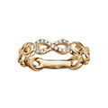 Bague en vermeil motif infini avec oxydes blancs sertis Artemare