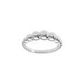 Bague en argent rhodi&eacute; boules decroissantes Artemare