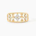 Histoire d'Or Bague Or Jaune Eternal Spring 3 Fleurs Diamants