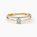 Histoire d'Or Solitaire Accompagne Marjani Or Jaune Diamant