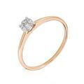 Histoire d'Or Bague Solitaire Or Rose Dream Diamants