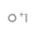 Boucles d'oreille sur Artemare : Cr&eacute;oles en acier ronde boules 16mm