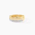 Bagues sur Grenoble : Histoire d'Or Bague Clotilda Or Jaune Diamant