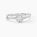 Histoire d'Or Bague Nusa Or Blanc Diamant