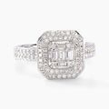 Histoire d'Or Bague Collection 1986 Or Blanc Diamant