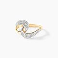 Histoire d'Or Bague Boucle D'Or Or Jaune Diamant
