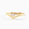 Histoire d'Or Bague Dipali Or Jaune Diamant Synth&eacute;tique
