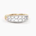 Bagues sur Grenoble : Histoire d'Or Bague Meirion Or Blanc Diamant Synth&eacute;tique