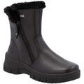 Bottes femme sur Grenoble : Bottines Remonte black casual closed ladies mid height boots