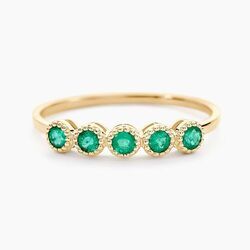 Histoire d'Or Bague Maynard Or Jaune Emeraude
