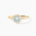 Bagues sur Grenoble : Histoire d'Or Bague Najib Or Jaune Topaze Oxyde De Zirconium