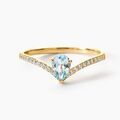 Histoire d'Or Bague Erlend Or Jaune Topaze Oxyde De Zirconium