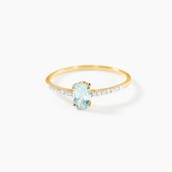 Histoire d'Or Bague Sorley Or Jaune Topaze Oxyde De Zirconium
